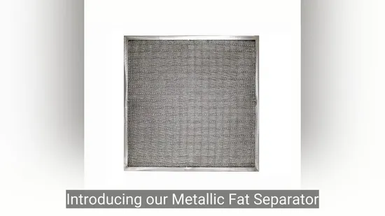 Condensation métallique de cartouches de filtre à huile de séparateur de graisse avec le grillage tricoté