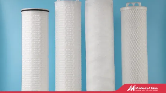 Cartouche de filtre à eau plissée à haut débit de 40 pouces pour le traitement de l'eau industrielle