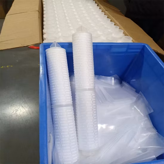 Cartouche de filtre à eau plissée à haut débit de 40 pouces pour le traitement de l'eau industrielle
