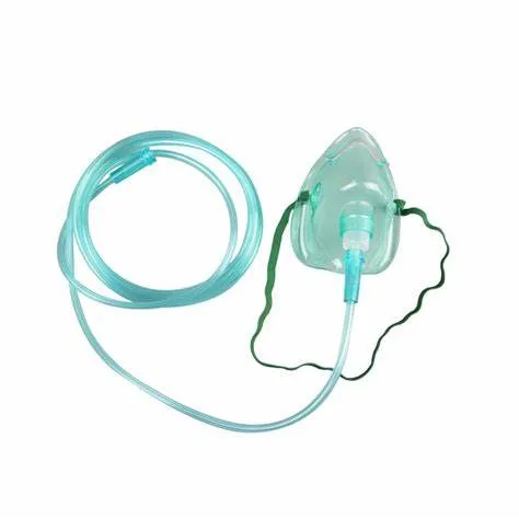 Masque à oxygène médical jetable en PVC de haute qualité Bm® avec tube ISO13485 CE FDA
